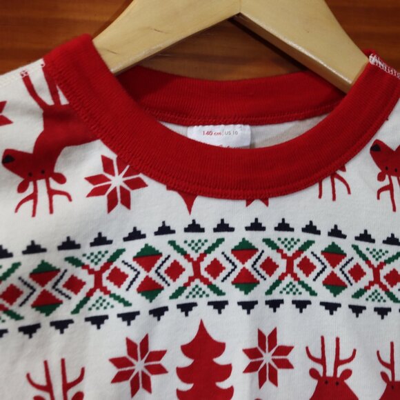 Hannah Anderson Unisex Gender Neutral Christmas Holiday 2pc Pajama Set 140/10 - Picture 5 of 12